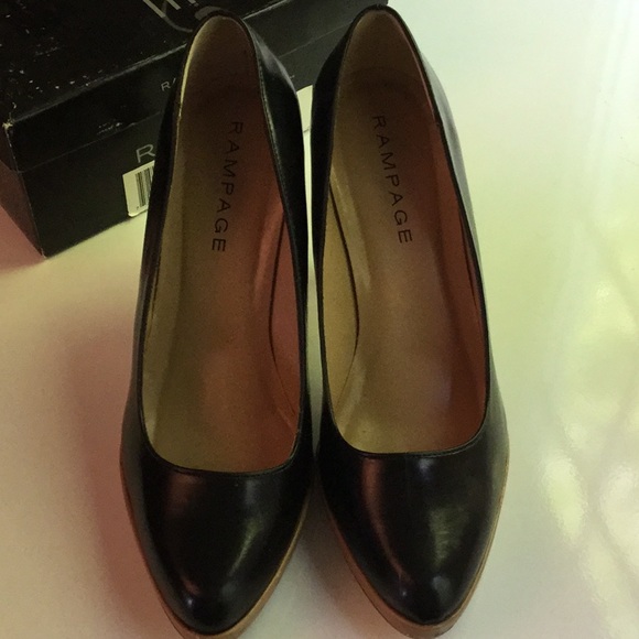 Rampage size 9 women’s 2 inch heel shoes black - Picture 3 of 4